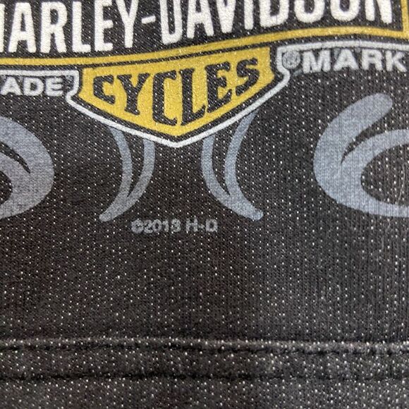 Harley-Davidson Hoodie Black Womens Size Small Pullover Drawstring Pocket - Picture 6 of 13